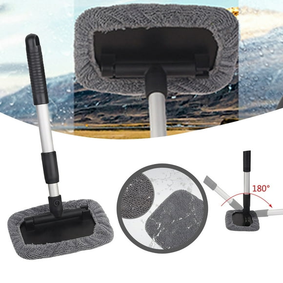 Riforla Windshield Car Window Cleaner Windshield Cleaner Windshield Pro Set Windshield Cleaner Tool Double Window Cleaner Tool Car Care & Cleaning Silver