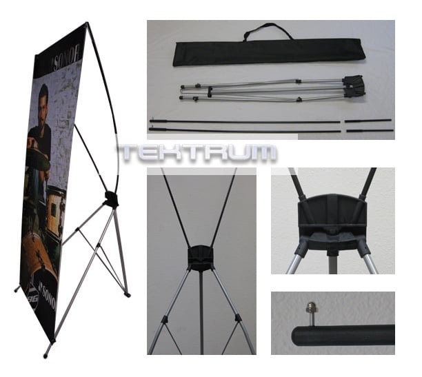 NEW LARGE 32"x71" TRIPOD X BANNER STAND FOR TRADE SHOW/STORE DISPLAY