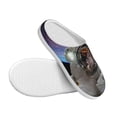 thumbnail image 3 of Balery Astronaut in Outer Space Pattern Women's Fuzzy Memory Foam Slippers Fluffy Winter House Shoes Indoor and Outdoor-42/43, 3 of 7