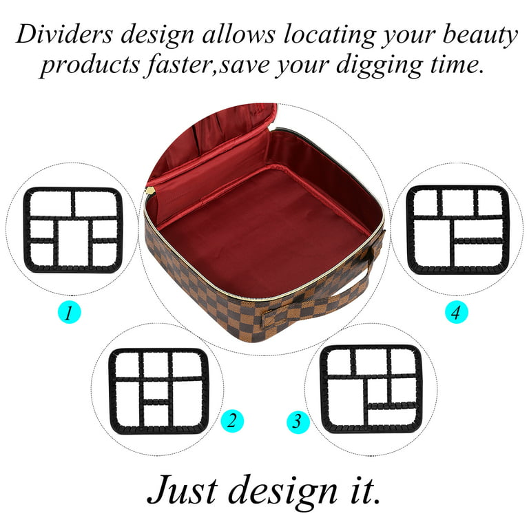 Designer Makeup Bag, Cosmetic Pouch in Monogram