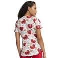 thumbnail image 2 of Tooniforms Women Scrubs Top V-Neck Print TF737, 2 of 6