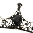 thumbnail image 3 of ADDHAT Elegant Black Fairy Tiara Crystal Headpiece for Wedding Parties, 3 of 7