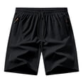 thumbnail image 2 of LTTVQM Mens Athletic Shorts Outdoor Running Shorts Quick Dry Lightweight Workout Gym Shorts with Zipper Pockets Black L, 2 of 7
