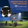 thumbnail image 4 of Solar Flood Light Motion Sensor 231 LED Outdoor Lights Remote Control Super Bright Waterproof Wide Angle Solar Powered 2400mAh Security Lights for Patio Garage Yard Pathway, 4 of 7