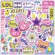 thumbnail image 1 of Paquete de pegatinas inspiradoras, 100 unidades, con citas motivacionales, Vin, 1 of 2