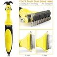 thumbnail image 3 of Dog brush and cat brush, professional dog hair removal combs and long haired dog brushes, dog and cat comb rakes effectively reduce hair loss by 90%, 3 of 3