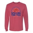 thumbnail image 2 of Wild Bobby Spilling The Tea Since 1773 Men Long Sleeve Shirt, 2 of 6