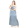 thumbnail image 1 of Vestido de escote drapeado Roman Fashion /Tallas Extras, 2005 (Azul claro) azul 42, 1 of 6