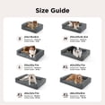 thumbnail image 5 of U By Bedsure ComfyFleece XL Orthopedic Dog Bed, Waterproof Non-Slip Egg-Crate Memory Foam Washable Corduroy Cover, Brown, 5 of 9