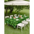 thumbnail image 5 of 54x80 Inch Outdoor Tablecloth with Umbrella Hole Zipper Rectangle St. Patrick's Day Rectangular Tablecloths Outside Waterproof Spring Lucky Shamrock Green Watercolor Patio Table Cover for Picnic, 5 of 8