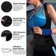 thumbnail image 5 of SHAPEVIVA Sweat Vest Waist Trainer for Womens Workout Tank Zipper Vest Adjustable Belt Sauna Suit Compression, 5 of 6