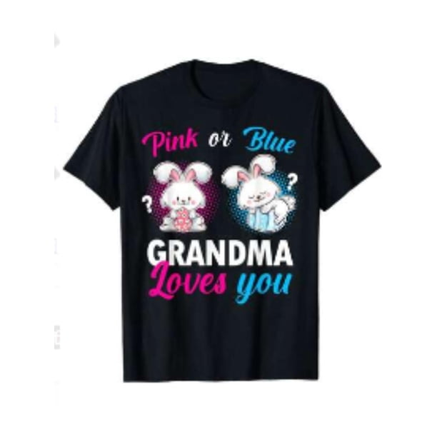 Pink or Blue "Grandma Loves You" Easter T-Shirt for Baby