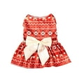 thumbnail image 2 of KOYPTL Dog Christmas Dress with Santa Claus Pattern,Christmas Costumes Pet Dress Puppy Clothes with Bowtie Outfit for Small Dogs Cats Puppy Christmas Stocking Stuffers Holiday Birthday Gift, 2 of 6