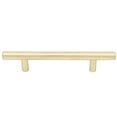 thumbnail image 2 of Bar Cabinet Pull, 96 Millimeters, 156mm Overall Length, Satin Brass by Stone Harbor Hardware, 2 of 3