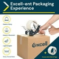 thumbnail image 6 of Excell Low Noise Packing Tape Dispenser, Tape Gun Fit 2 Inch Wide Tape 3 Inch Core for Carton, Packaging and Box Sealing - 2Pack, 6 of 7