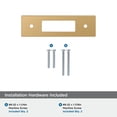 thumbnail image 4 of Amerock Medora 3 inch (76mm) Center-to-Center Rectangle Champagne Bronze Cabinet Pull Backplate, 4 of 6