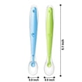 thumbnail image 2 of Cucharas Suaves de Silicona PandaEar Azules, sin BPA, para Entrenamiento de Alimentación de Bebés y, 2 of 3