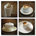 thumbnail image 1 of Coffee Shop; Old-Fashioned Chocolate, Cappuccino and Caffe Prints; Four 12X12 Poster Prints, 1 of 1