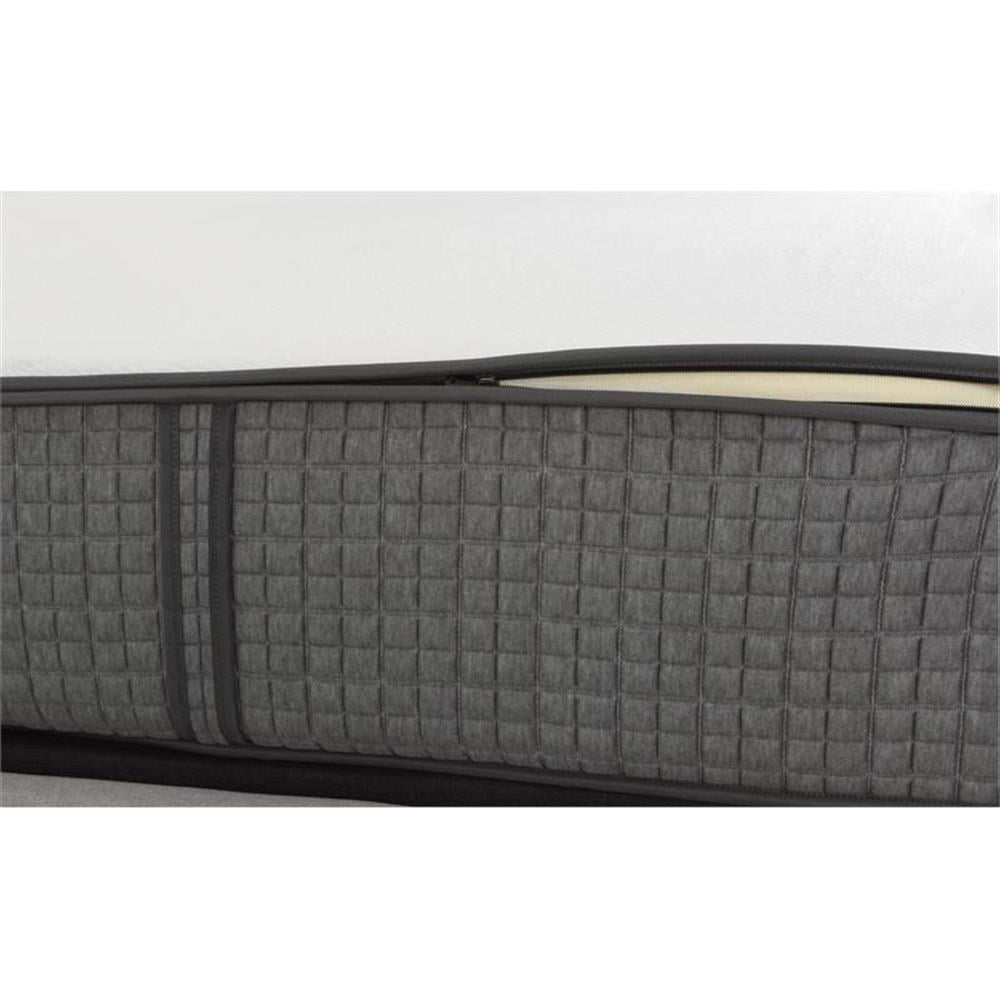 Pemberly Row 12" Firm Flippable King Memory Foam Mattress in White
