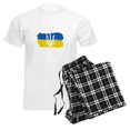thumbnail image 6 of CafePress - I Stand With Ukraine Flag Emblem Map Patri Pajamas - Men's Light Loose Fit Cotton Pajama Set, 6 of 7