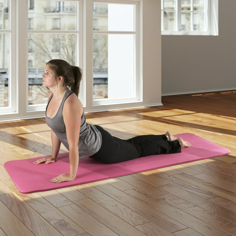 Wakeman Fitness Extra Thick Yoga Exercise Mat 71