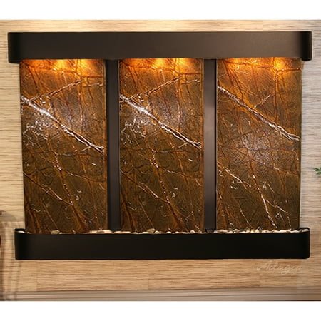 Deep Creek Falls Fountain - Blackened Copper - Rounded Edges - Choose Options