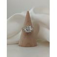 thumbnail image 6 of SOLITAIRE JEWELS 3.1Ct Cushion Moissanite Diamond 3 Stones Engagement Solitaire Ring for Women Solid 18k Yellow Gold, 18k Yellow Gold Solitaire Ring, 6 of 7