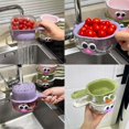 thumbnail image 6 of Fruit Washer Strainer Bowl with Handle,2 in 1 Fruit Washing Bowl with Strainer,Dual-Layer Veggie Colander Draining Basket,Vegetable Washing Draining Basket for Mini Berry Grape Washer, 6 of 10