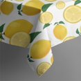 thumbnail image 5 of Yellow Lemon Fruit Slices White Pattern Square Tablecloth,Waterproof Square Table Cover,Wipeable Spillproof Washable Table Cover for Home Kitchen Party Decor 60"x60"(152x152cm), 5 of 6