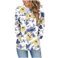 thumbnail image 2 of Heisall Womens Hoodies Long Sleeve Loose Casual Pullover with All-Over Print Pocket, Fashion Hooded Sweatshirt for Daily Wear, 2 of 6