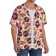 thumbnail image 2 of Fotbe rock music Skull record Camisa Estampada de Manga Corta para Hombre, Casual de Verano, Estilo Playero, Sin Arrugas-3X-Large, 2 of 5