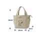 thumbnail image 2 of Bolsa Tote De Pana Con Diseño Bordado Snoopy-38x25x12cm Xtellar cafe, 2 of 4