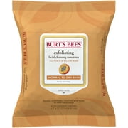 Burt's Bees Facial Cleansing Towelettes for Normal to Dry Skin, Peach and Willow Bark, 25 Count