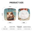 thumbnail image 5 of Gukieu Hot Air Balloon Guinea Pig Print Square Cushion Cover, Elastic Strap Chair Protector, Suitable for Family Restaurant, Hotel Banquet Decorations-Two Pieces, 5 of 7