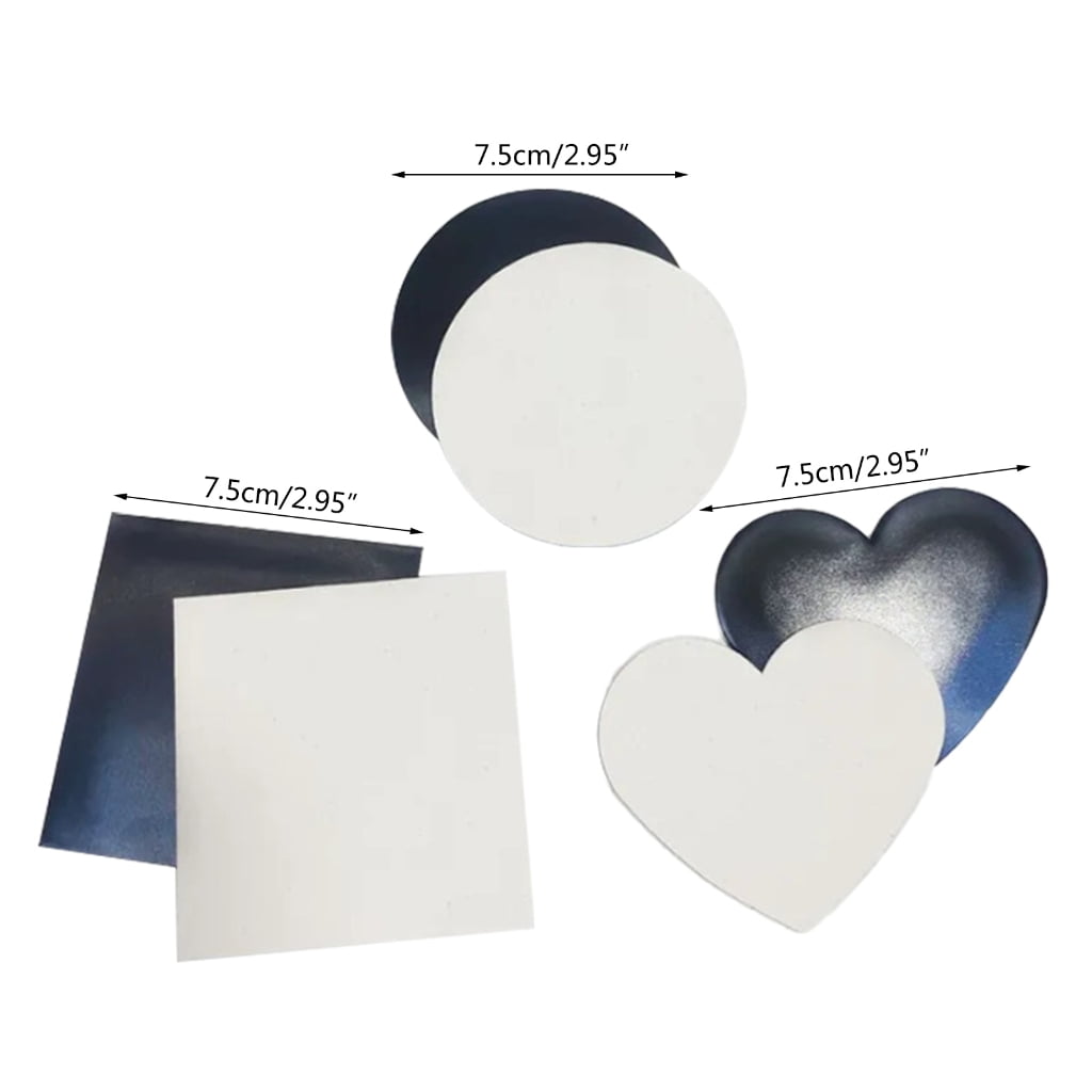 JZROCKER 50Pieces Magnetic Painting Canvas Panel for Fridge Decorations DIY Craft