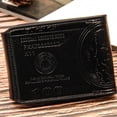 thumbnail image 4 of vlrwzc Men's Short Wallet Pressure Change Magnetic Buckle Wallet Double Line Foldable PU Leather Wallet Hundred Dollar Bill Wallet, 4 of 7