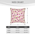 thumbnail image 4 of Xecao Strawberry And Cheery Print Soft Velvet Decorative Throw Pillow Covers, Square Cushion Cases for Bed, Sofa, Living Room, Car, and Indoor Outdoor Use-16"x16", 4 of 8