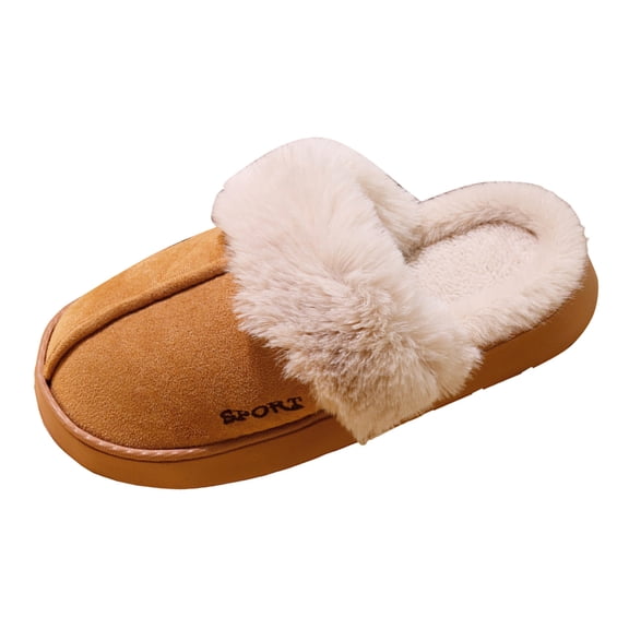 YLYL Women House Slippers Cozy Warm Fur Lined No Slip Memory Foam Winter Indoor Outdoor Shoes