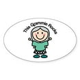 thumbnail image 1 of CafePress - Grammie Rocks - Sticker (Oval), 1 of 1