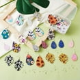 thumbnail image 5 of GKNET Faux Leather Earrings DIY Making Kit Teardrop with Earring Hooks Jump Rings, 5 of 7