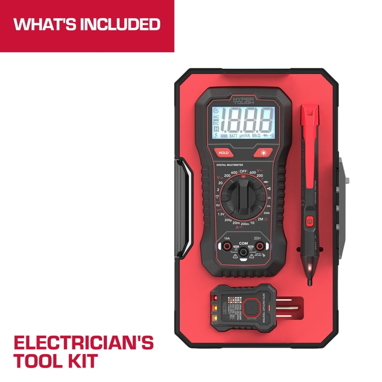 Electrical Tester Kit with Multimeter and Storage Case photo 3