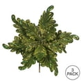 thumbnail image 3 of Vickerman 17" Lime Pearl Glitter Poinsettia Artificial Christmas Stem, 3 per Bag, 3 of 3