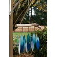 thumbnail image 4 of Cohasset Glass Wind Chime - Leaf Design - Blues, White & Green - Recycled Glass and Driftwood Gifts Tumbled Glass Chimes - Sun Catcher, Garden Mobile, Window/Wall Art, 4 of 4