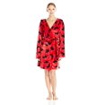 thumbnail image 1 of Little Blue House by Hatley Women`s Fleece Robe - Moose On Red, Small, 1 of 1