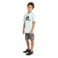 thumbnail image 4 of Boys 8-20 adidas Logo Bubble Tee Color: Semi Aqua Flash Size: LARGE, 4 of 4