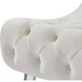 thumbnail image 5 of Meridian Furniture Crescent Cream Velvet Accent Chair, 5 of 18