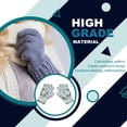 thumbnail image 3 of Minnieouse 1 par de guantes de invierno para niños, guantes para niños, cubiertas de dedos artesanales de punto cómodas con patrón de Type3 NO3, 3 of 6