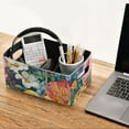 thumbnail image 5 of 2 Pack Living Room Bed Room Felt Storage Baskets Boxes Foldable Organizer With Handles Rich Palette Floral highly Detailed Floral, 5 of 6