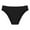 Black, variant on Women's Black Low Waisted Bikini Bottoms Retro Basic Full Coverage Swimsuit Mid Waist Bathing Suit Bottom