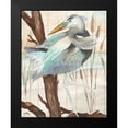 thumbnail image 2 of Medley, Elizabeth 20x24 Black Modern Framed Museum Art Print Titled - Heron On Branch II, 2 of 5